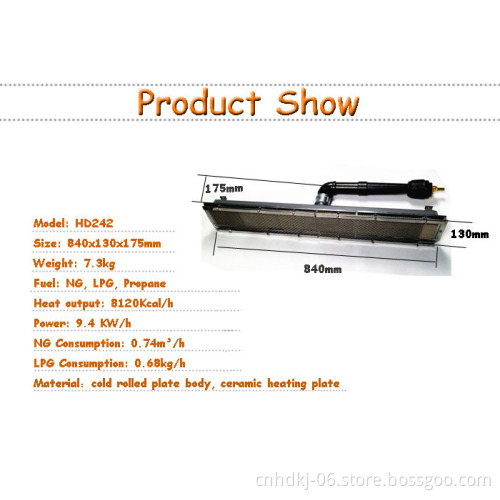 Industrial infrared big burner gas stove HD242